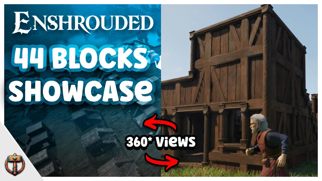 All 44 Building Blocks - 360° Walkthrough (Update 4) | Enshrouded: Souls of the Frozen Frontier