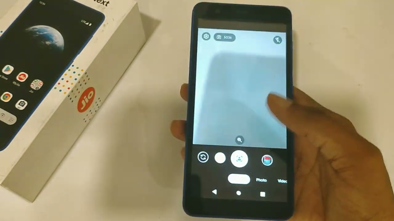 Jio phone next camera portrait mode setting