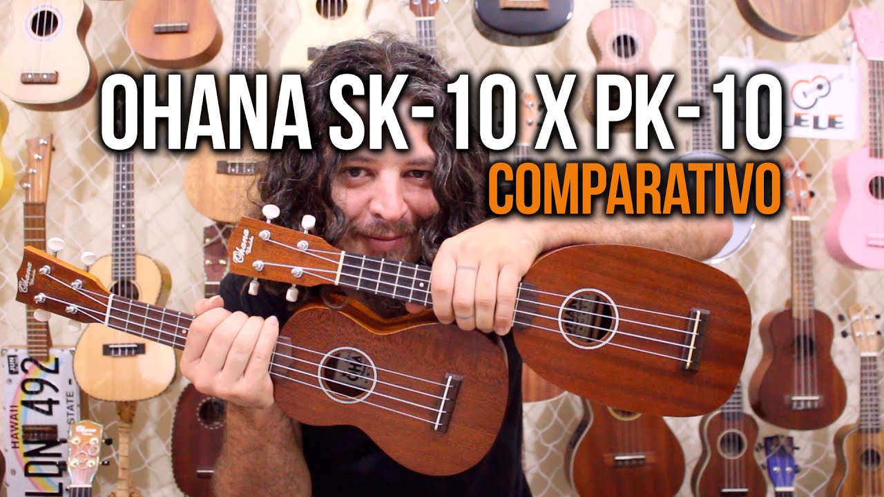 Comparativo de ukuleles: Ohana SK-10 vs. Ohana pineapple PK-10