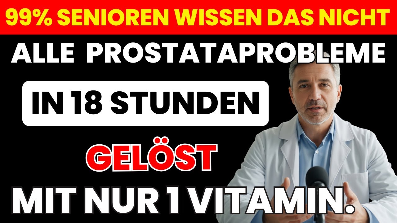 Ab 60: Dieses Vitamin stärkt die Prostata-Gesundheit | Senioren Gesundheit