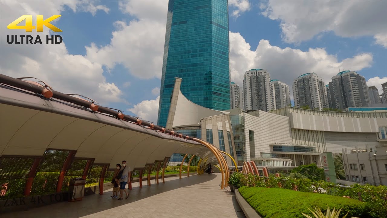 4K Virtual Walking Tour | Central Park Jakarta, Indonesia | Sky Walk To Neo Soho