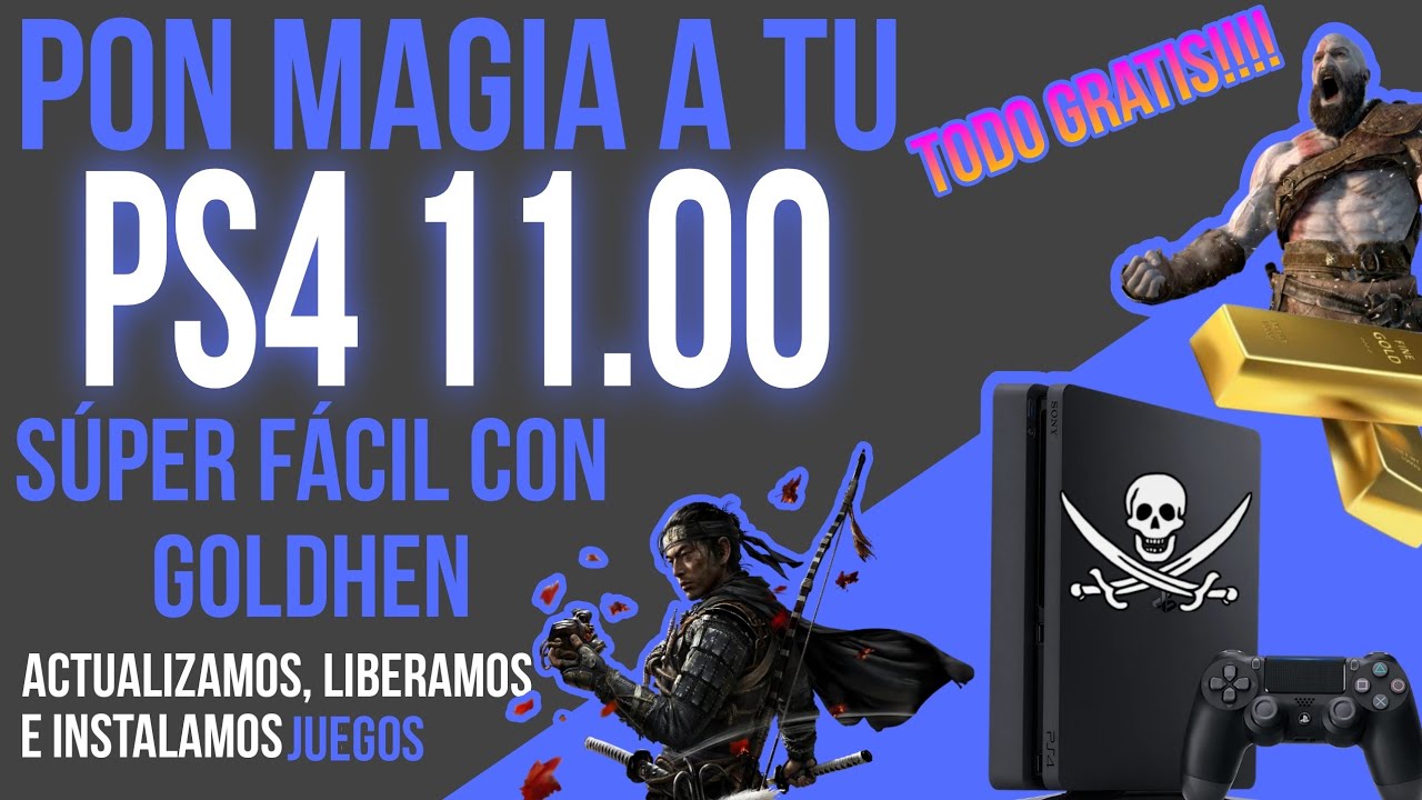 GUIA Liberar PS4 11.00 con GOLDHEN y COMO INSTALAR JUEGOS PKG GRATIS |Fácil y Rápido | Tutorial