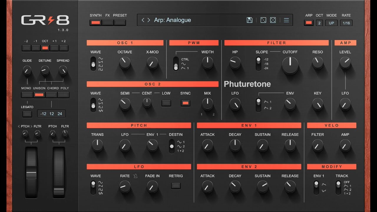 Same Sequence On Three Different Free Analog Emulation Synthesisers