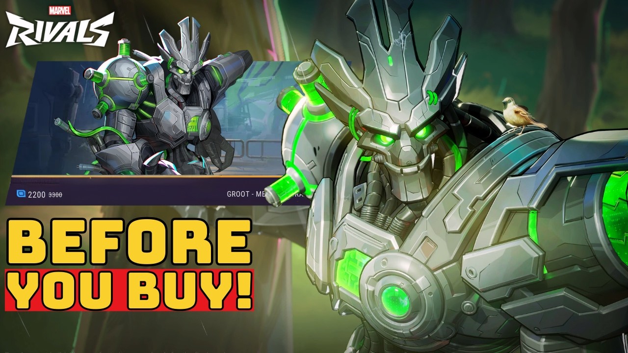 Groot Mecha-Flora Skin Showcase - Marvel Rivals | Before You Buy