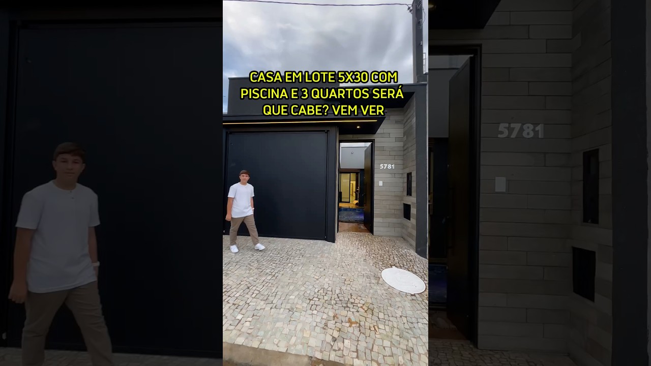 Casa em meio lote #shorts