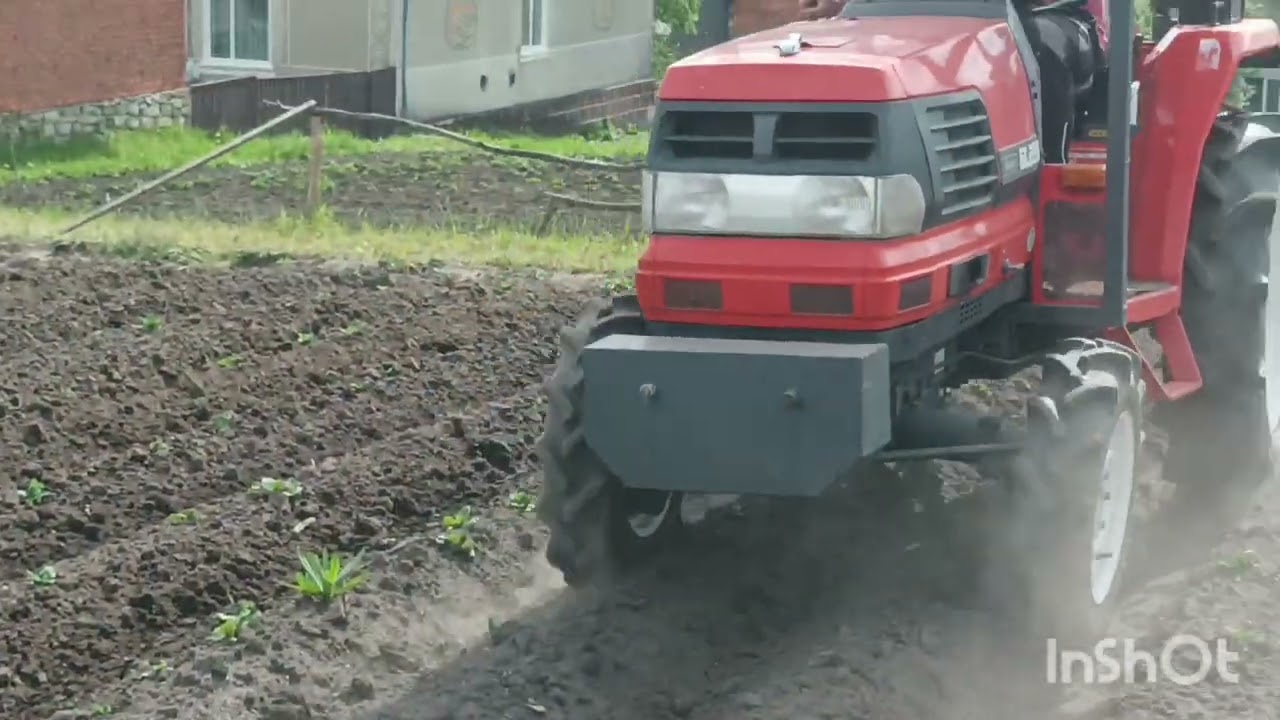 Просапування картоплі саморобним культиватором🚜
