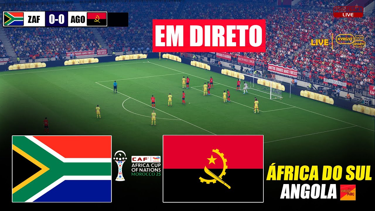 🔴EM DIRETO: &Aacute;frica do Sul x Angola | Simula&ccedil;&atilde;o de jogo CAF eFootball PES 21