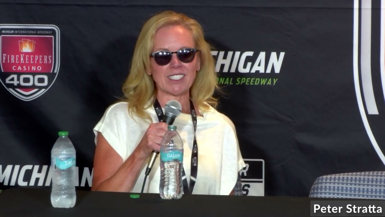 Heather Gibbs talks Denny Hamlin's Win, Ty Gibbs' 3rd-Place Run