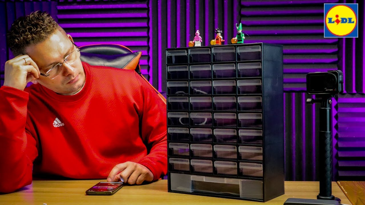 Parkside Organizer z szufladkami na Lego lub narzędzia Szybka recenzja szafki z Lidla