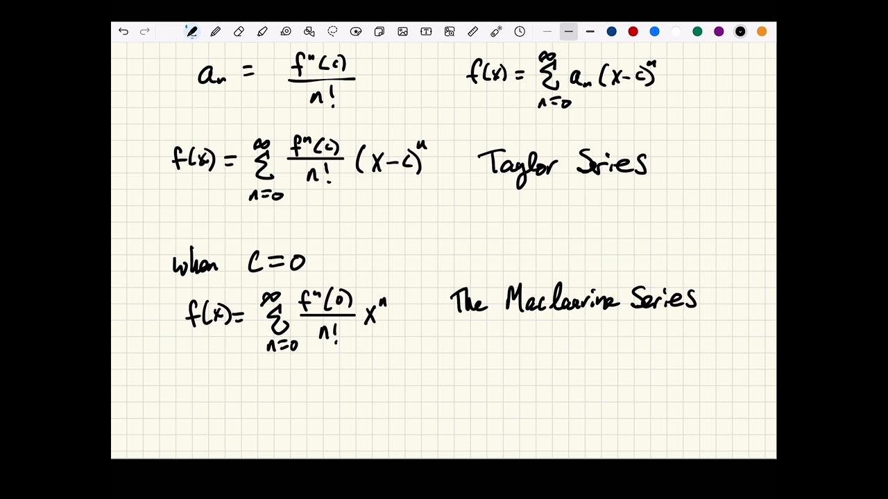 Calculus 2 Taylor and Maclaurine Series