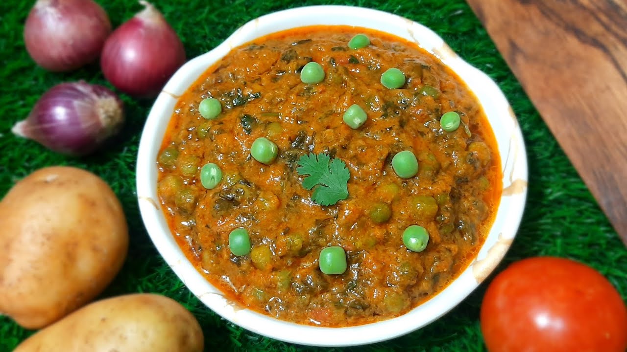 Hotel Style Matar Methi Masala – Rich, Creamy & Flavorful | Best Side Dish for Roti & Rice