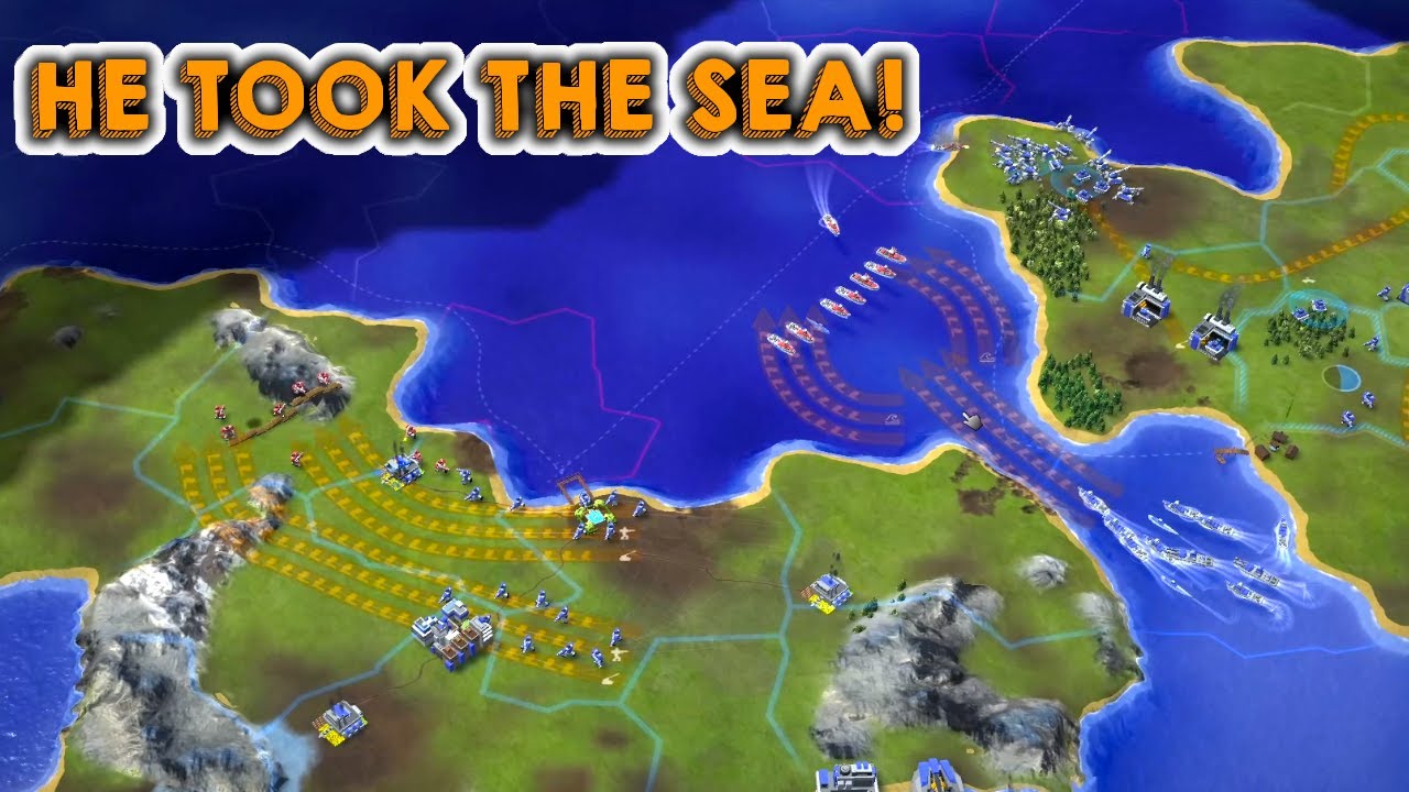 Line War - Sneaky Croc Vs Jon Joe - Balanced Islands Map (Seed = 47187)