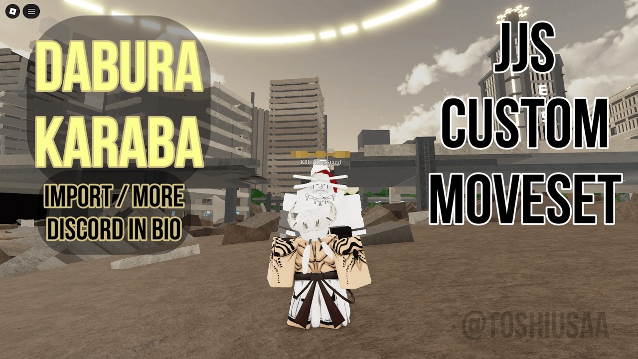 Dabura Custom Moveset In JJS Skill Builder