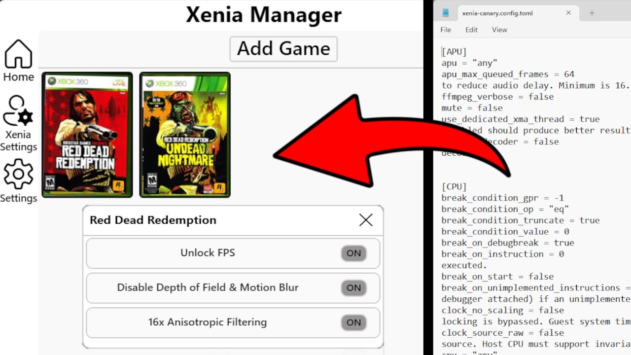 Xenia Manager — простая эмуляция Xbox 360