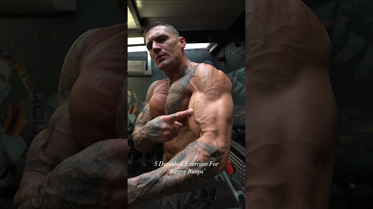 Get &lsquo;Bigger Biceps&rsquo; with these 5 key dumbbell exercises💪#biceps #workout