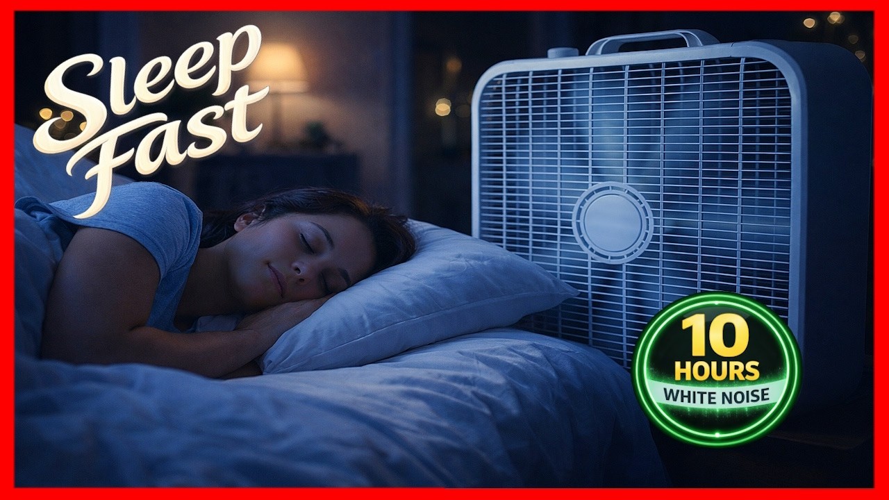 Box Fan White Noise, Pure Sleep Sound for 10 Hours