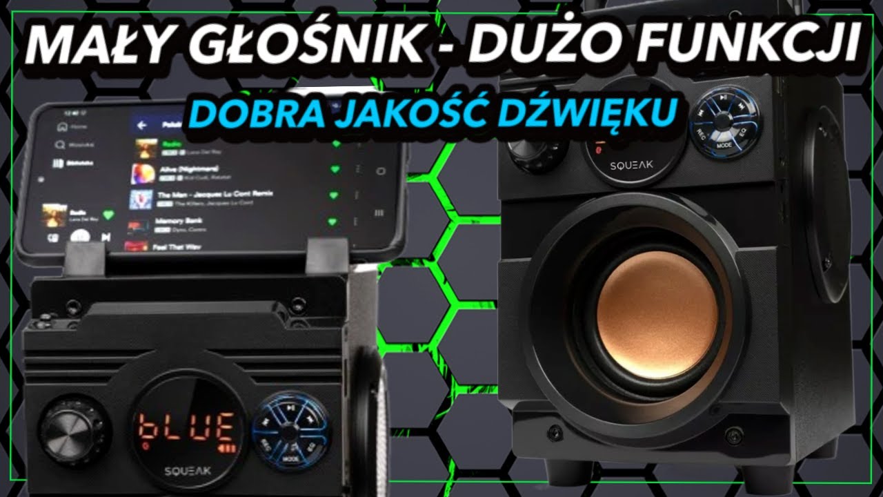 Niedrogi głośnik przenośny o wielu funkcjach i dużej opłacalności - Squeak BassBlaster SQ1001