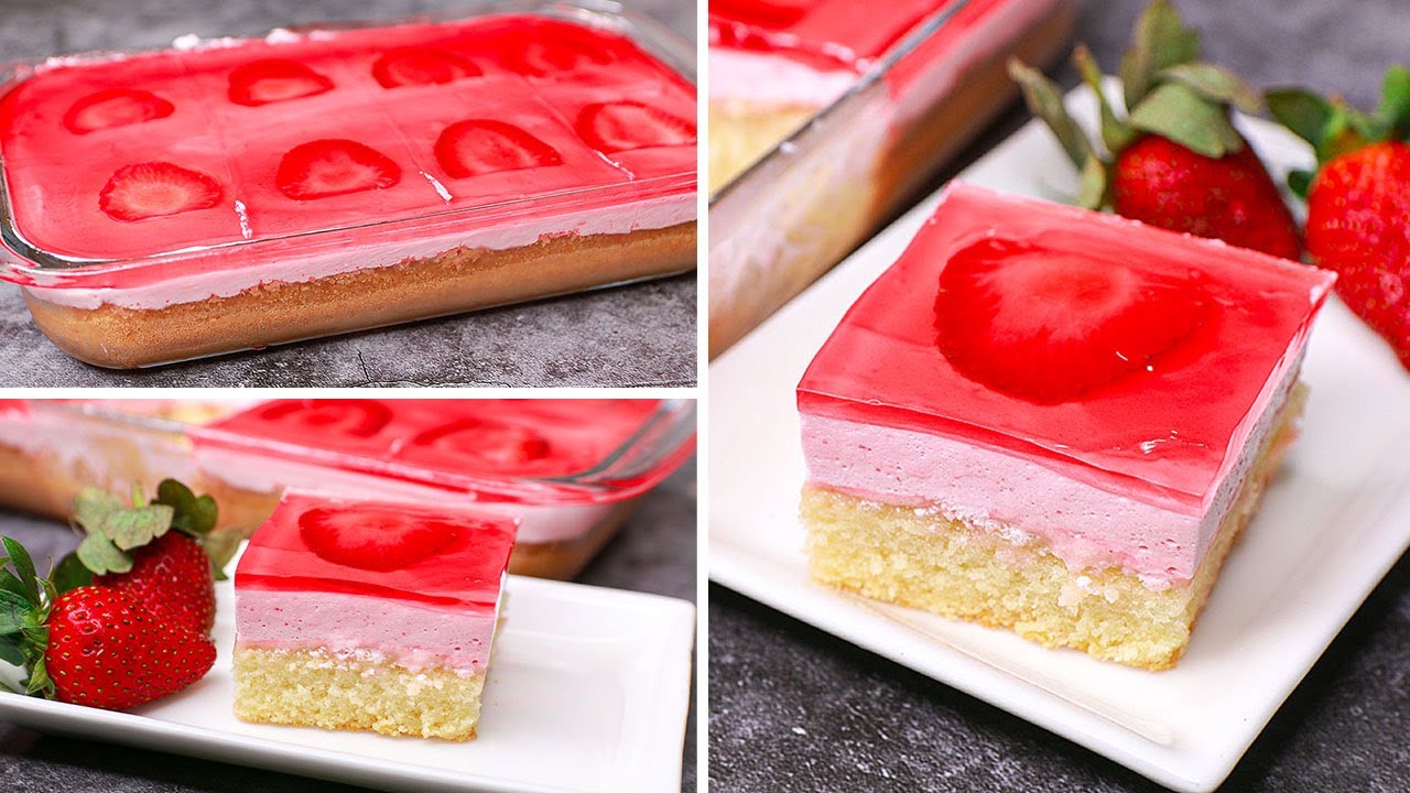 Jello Mousse Cake | Eggless & Without Oven | Yummy | Valentines Dayeggless Special Recipe