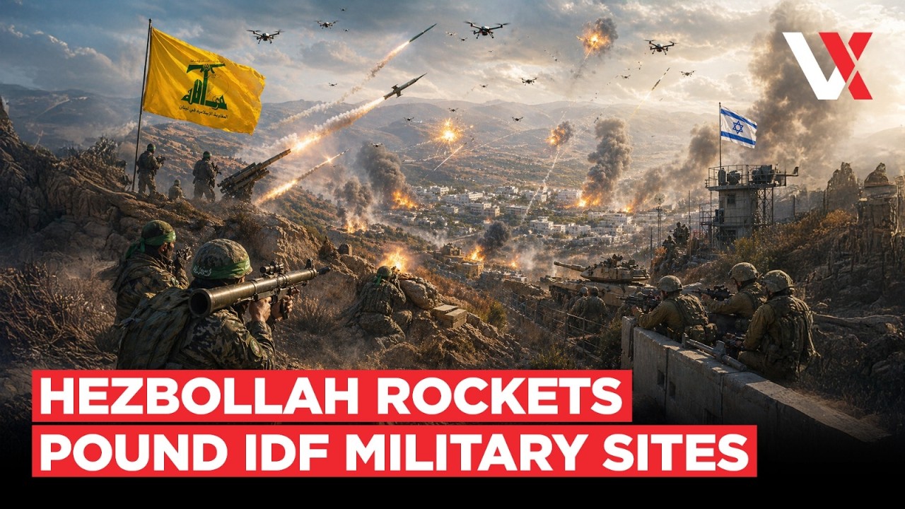 Ceasefire Cracks? Hezbollah Rockets & Drones Hammer Israel Military Sites In Fresh Exchange | VERTEX