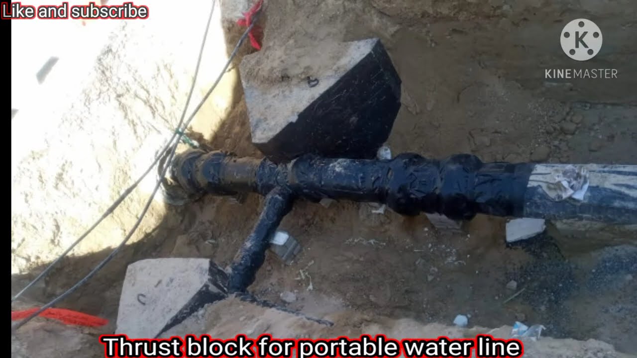 Thrust block (Portable water line)