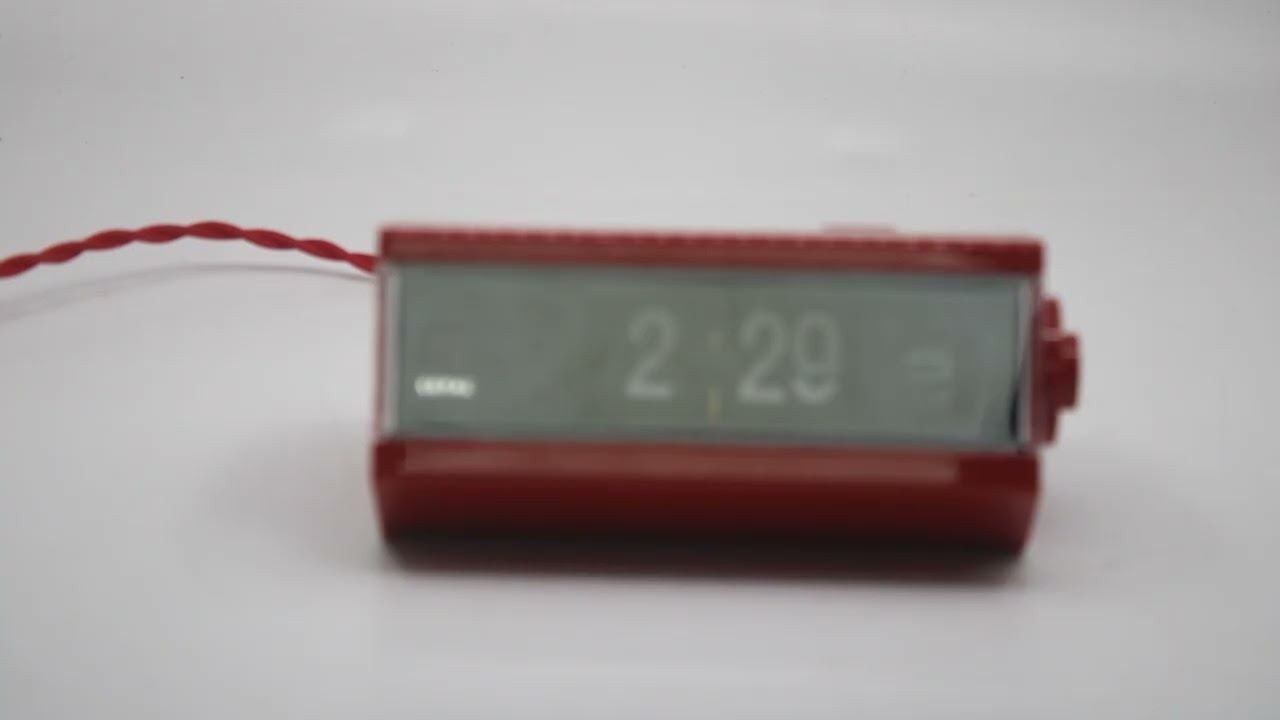 Fully refurbished Copal Model 227 vintage flip-alarmclock