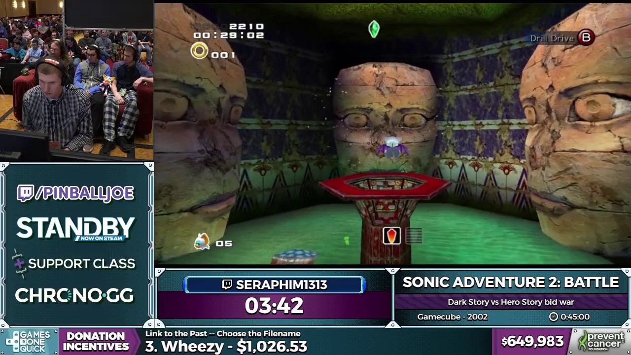 Sonic Adventure 2: Battle by seraphim1313 in 38:50 - AGDQ 2017 - Part 123
