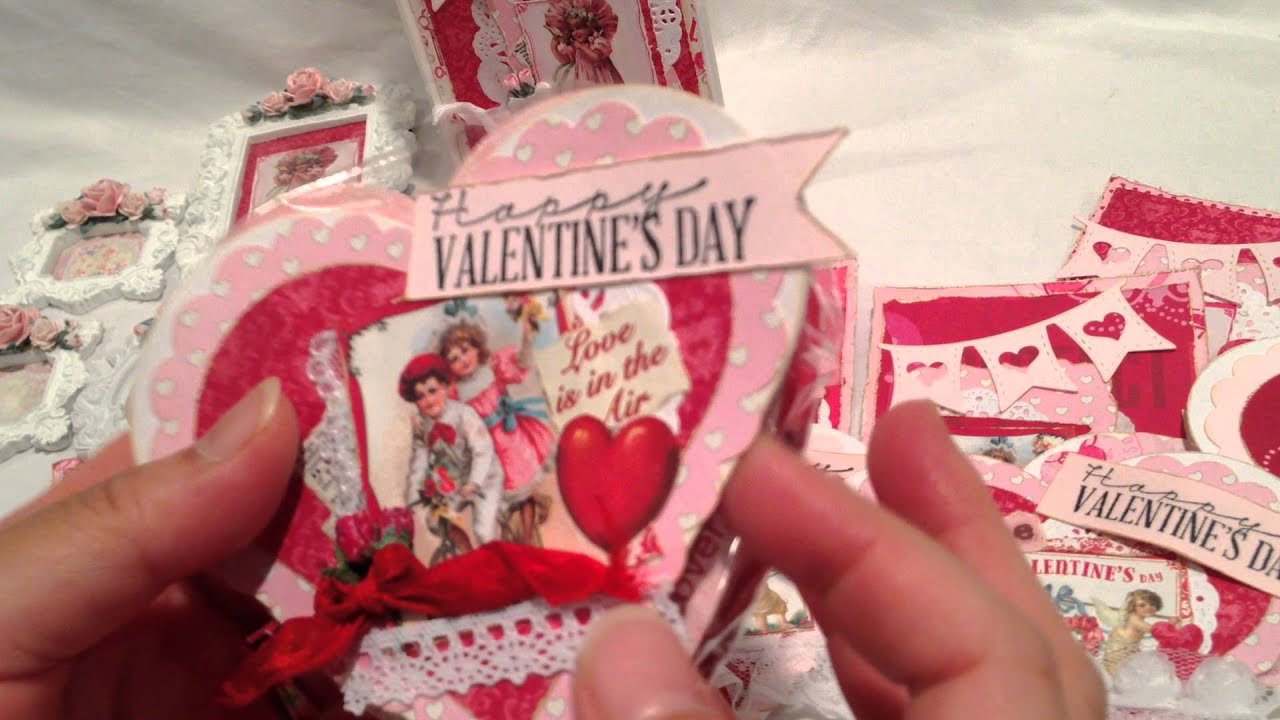 Shabby Chic Valentine's Day Heart Cards and Frames