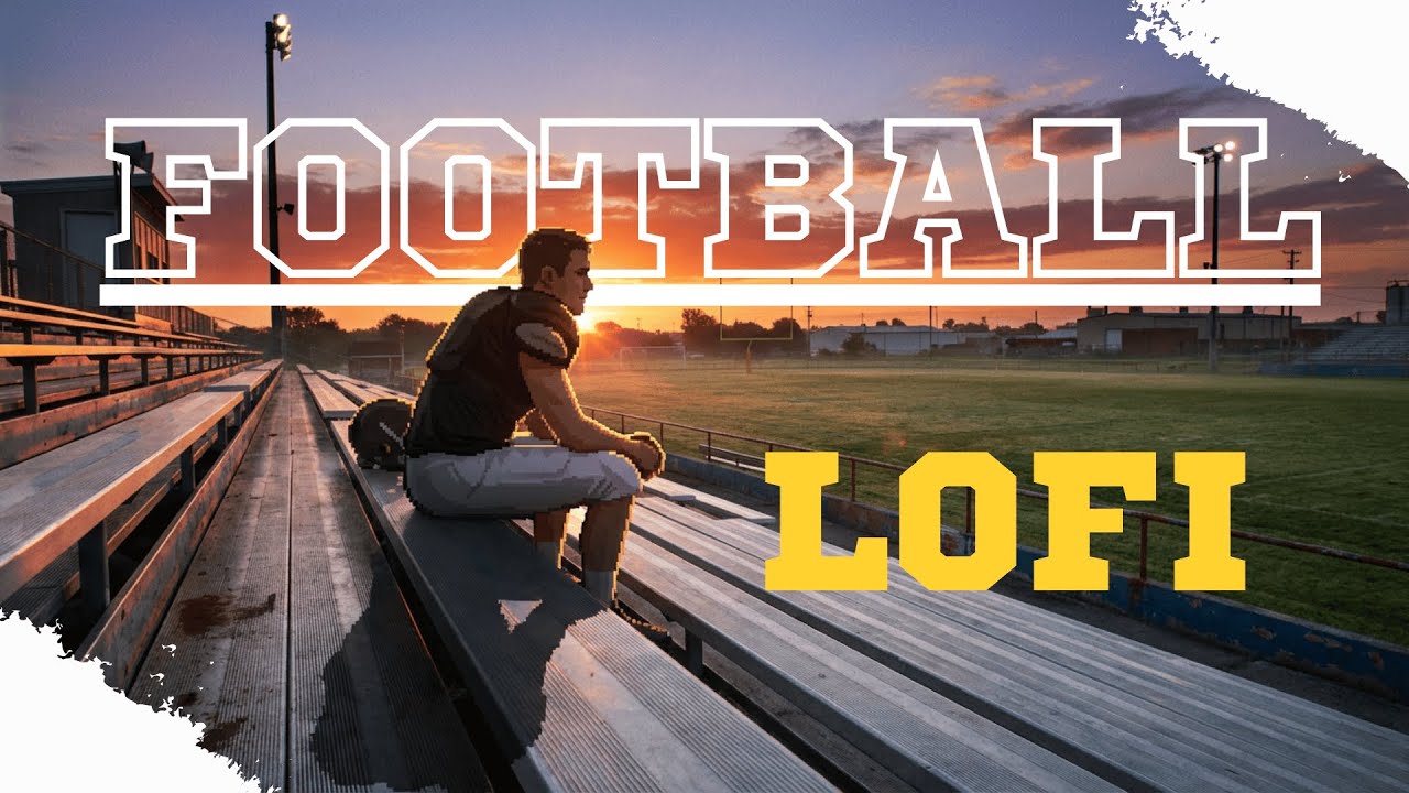 [🚫No Ads🚫] Real Lofi American Football (1 Hour) 🏈🍂🌙 – Autumn Stadium Lofi Beats for Work & Game Day
