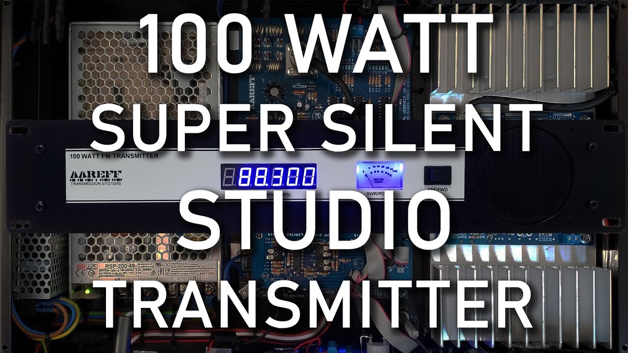 100W FM Transmitter, Super Silent !!! suitable for use in a live studio