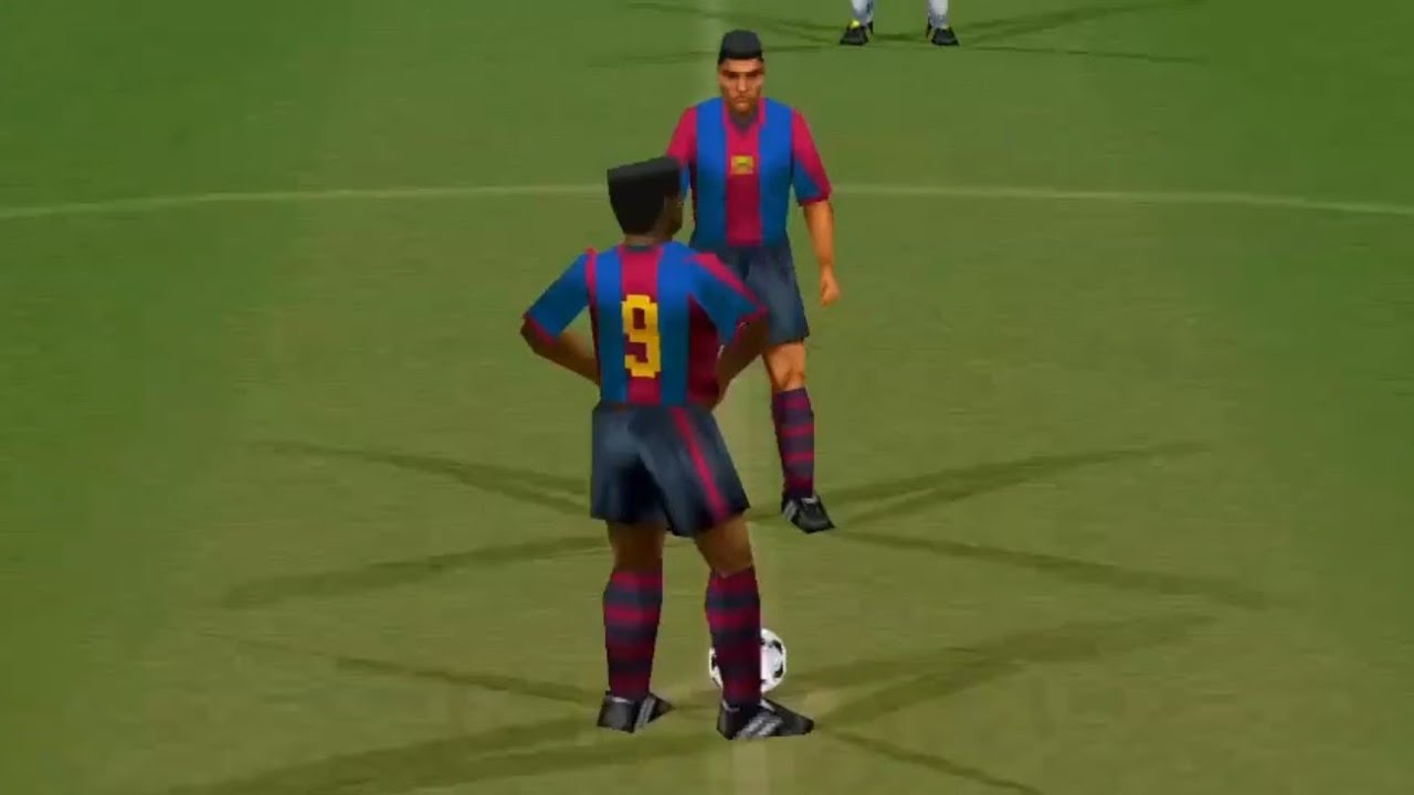 WINNING ELEVEN 4 (ISS) by gKy REAL MADRID FC - FC BARCELONA 3-0 2000-2001 2ND MORIENTES NICE GOAL
