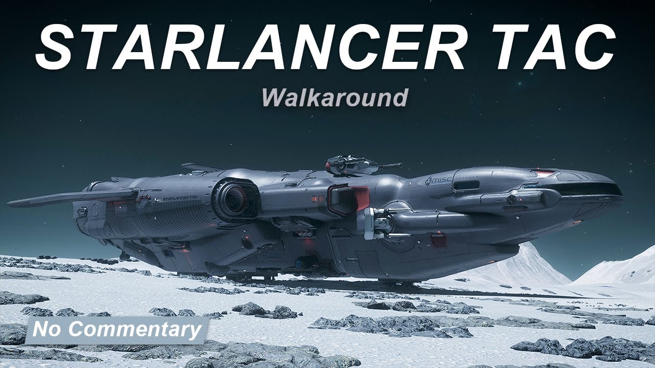 MISC Starlancer TAC – Walkaround | Star Citizen 4K | No Commentary