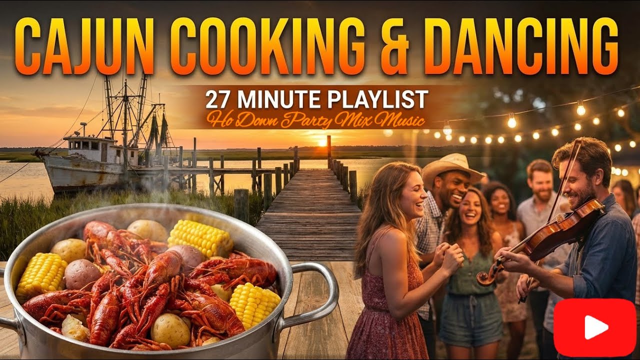 Upbeat Cajun Cooking Music - Festive Bayou Background Ambiance - Swamp Ho Down Playlist