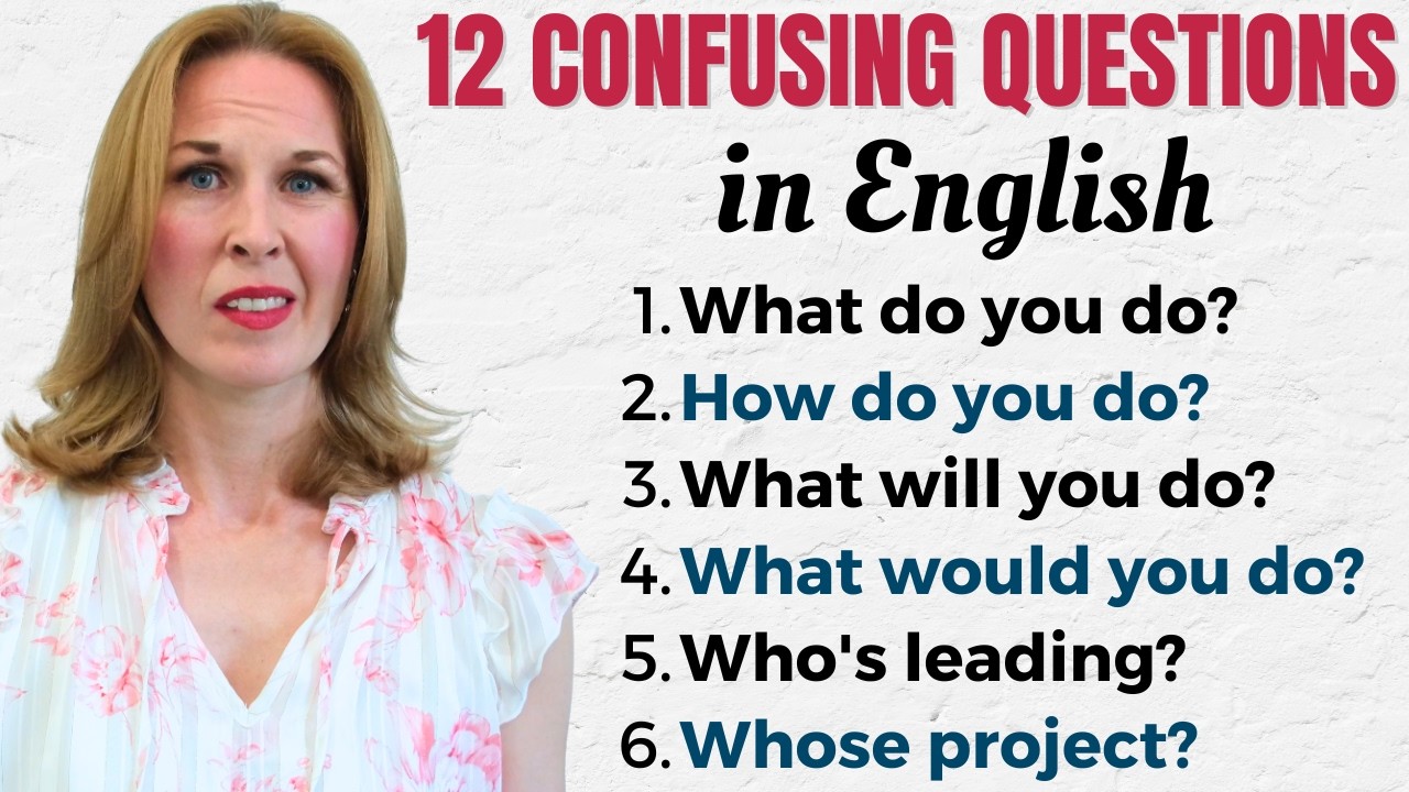 12 Confusing English QUESTIONS
