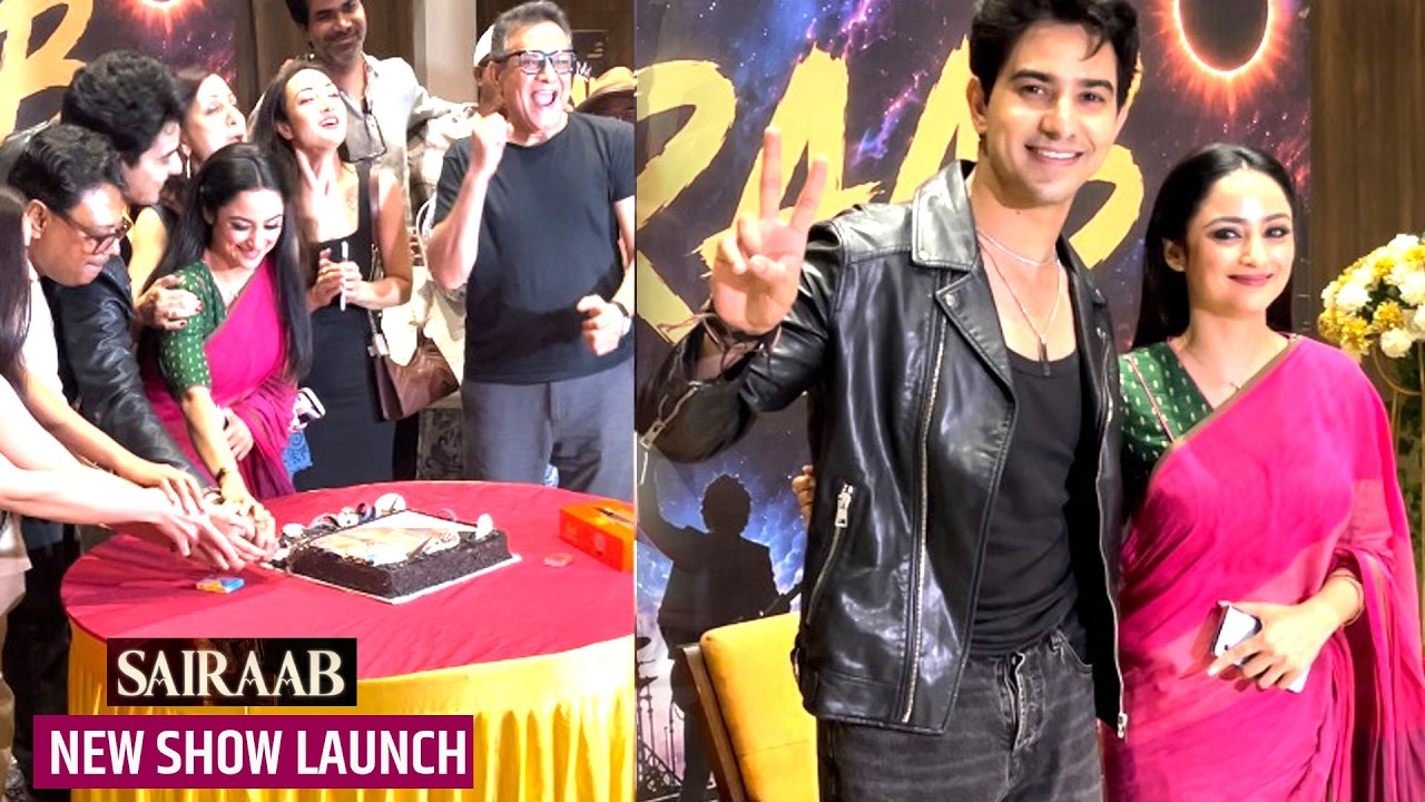 Star Plus Sairaab Show Launch: Rohit Chandel and Madirakshi Mundle Cake Cutting & Celebration