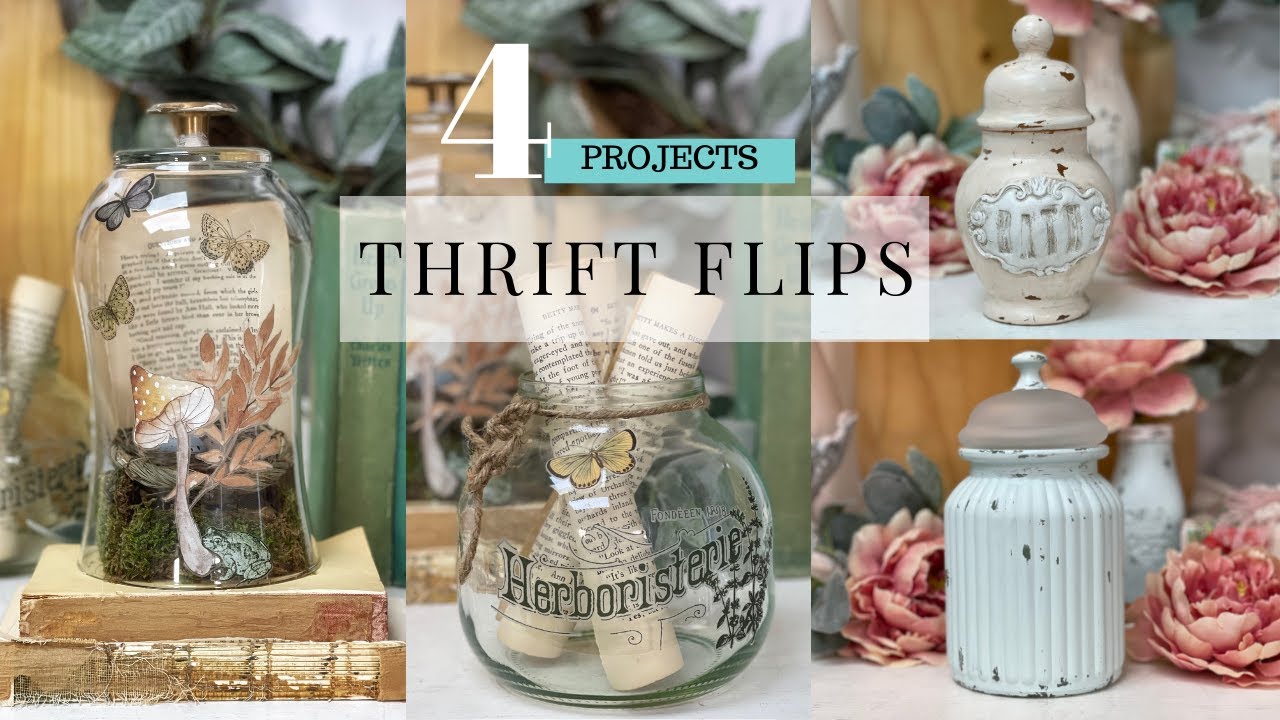 Thrift Flip /Painting Techniques /DIY Upcycling /Thrifted Home Decor /Trash to Treasure