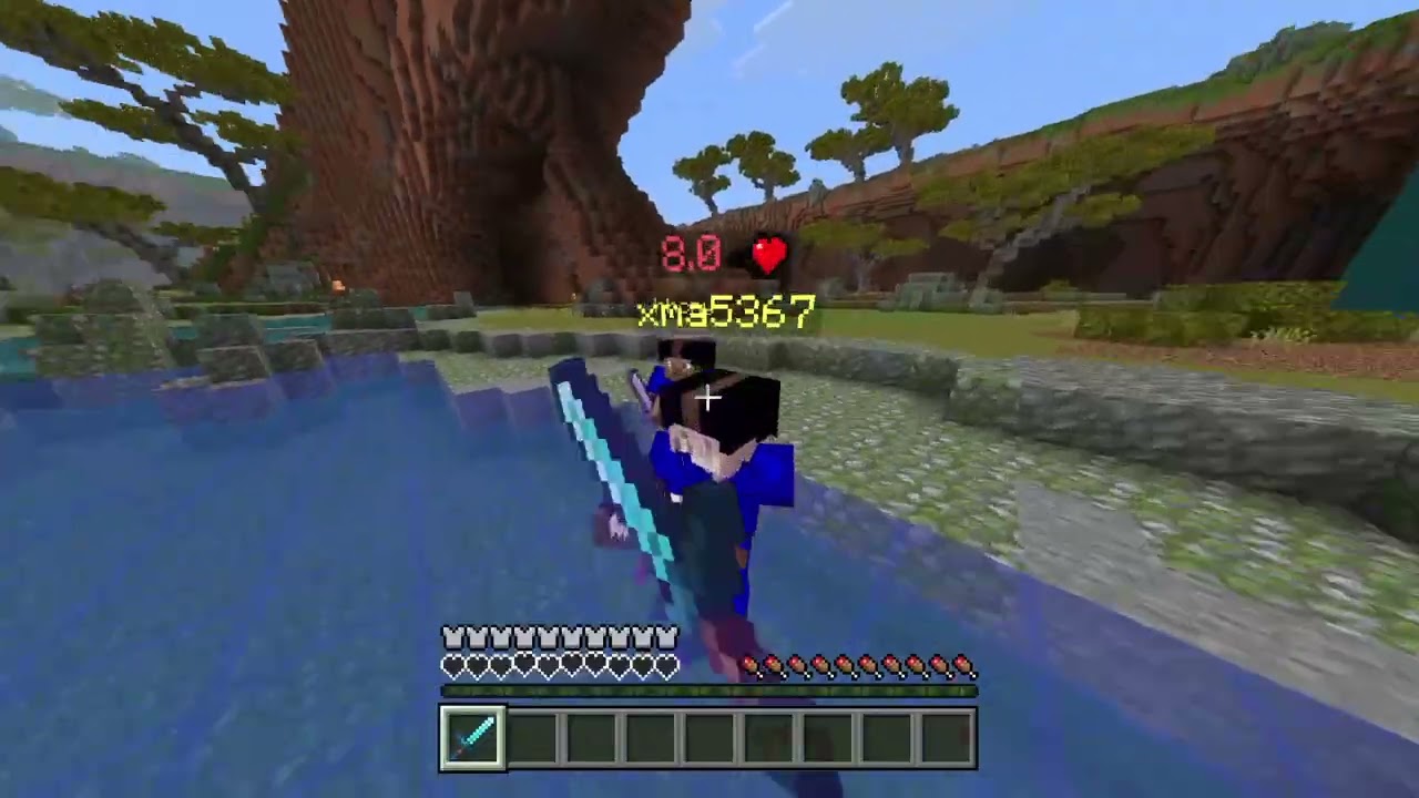 cubecraft ffa 4v1 and i win XD