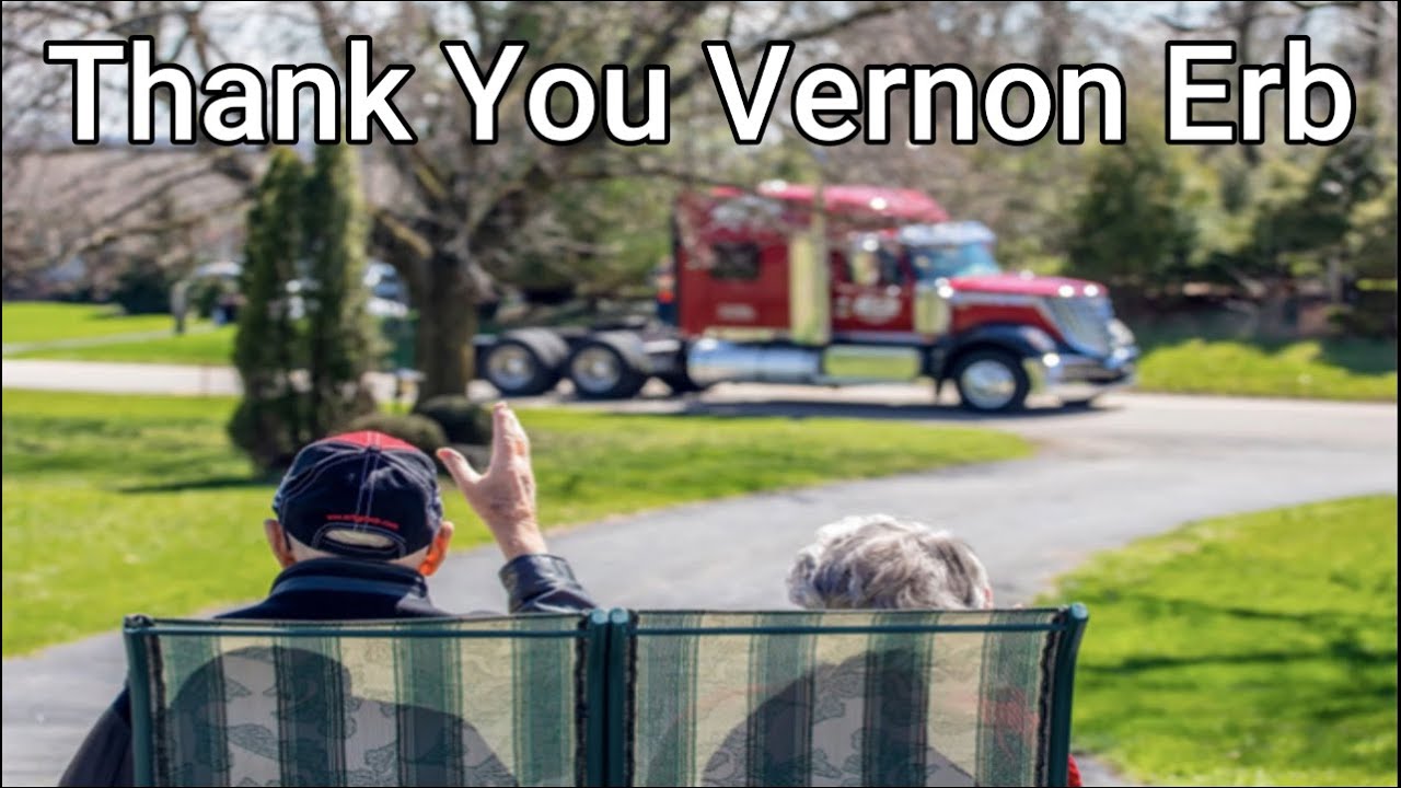 Hundreds of truckers convoy to say goodbye to company founder suffering from cancer
