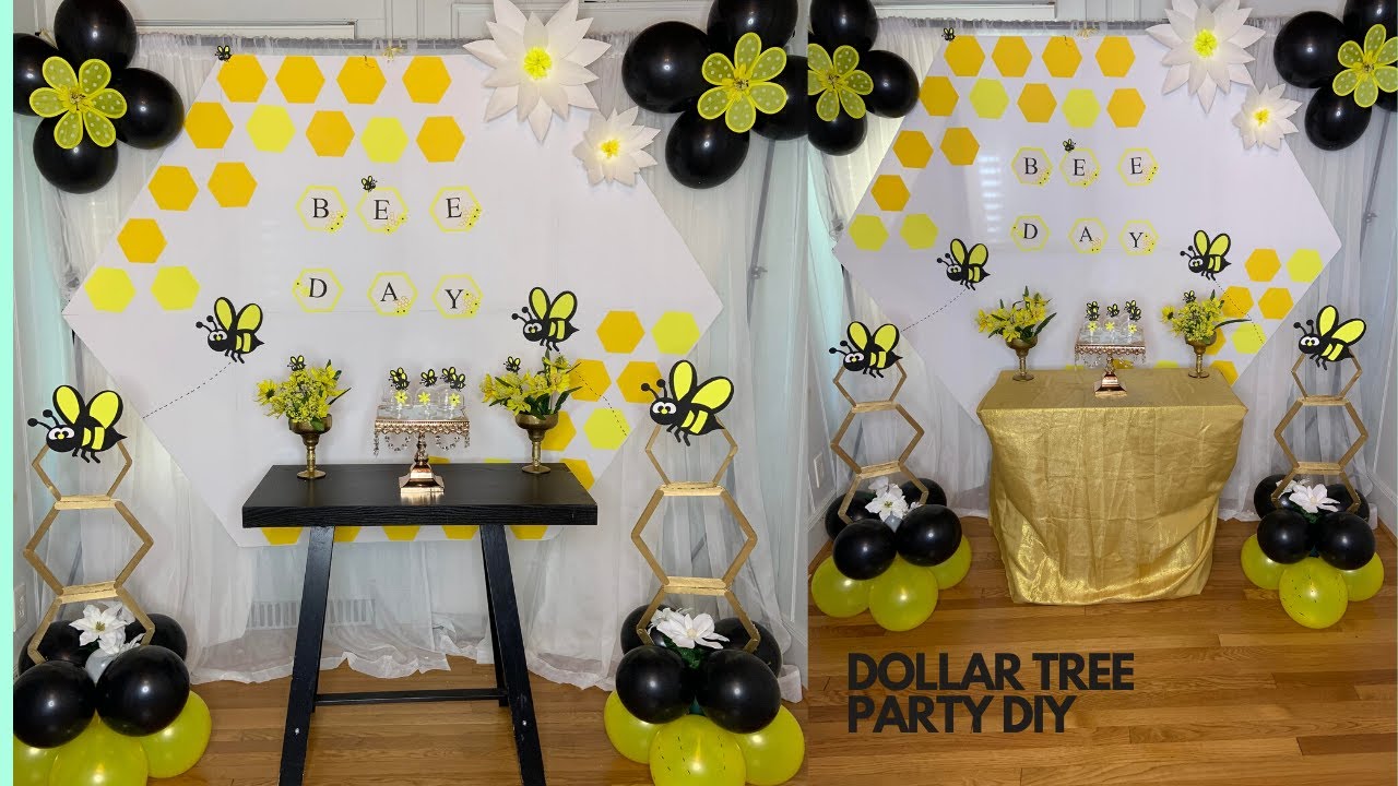 Bumblebee Party DIY/ Bee Birthday Party/DIY Bee Baby Shower /DIY  Gender Reveal ?What Would It Bee?
