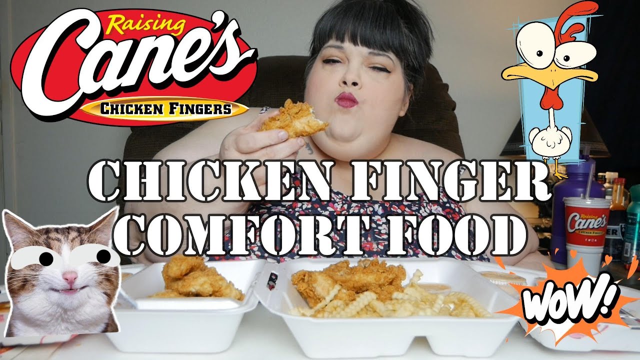Raising Cane's Chicken Finger Comfort Food Eat With Me Mukbang Eating Show