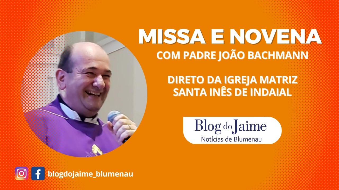 Missa e Novena ao vivo dia 01/03/26, com Padre João Bachmann,  Indaial, 2º Domingo da Quaresma.