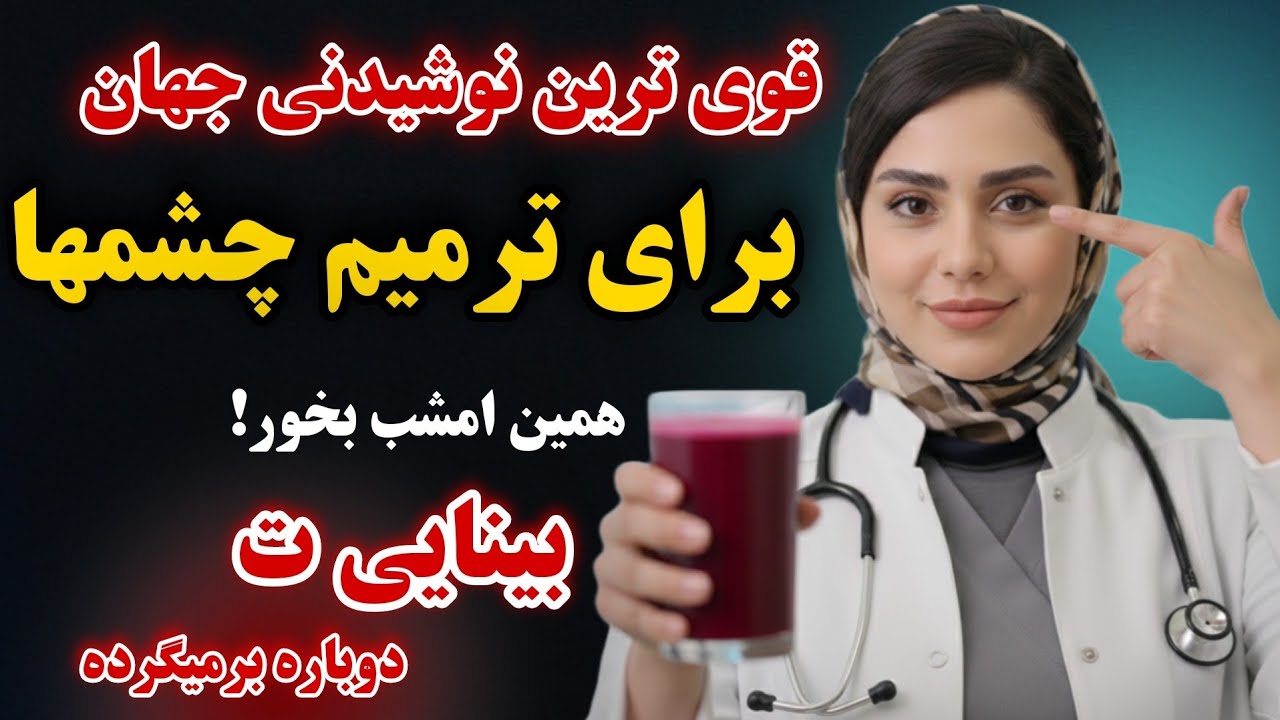 این نوشیدنی رو بخور، بینایی ت برمیگرده! مشکل از چشمات نیست، از مغزه!(حتی چشم پزشکها هم نمیدانند)🔥