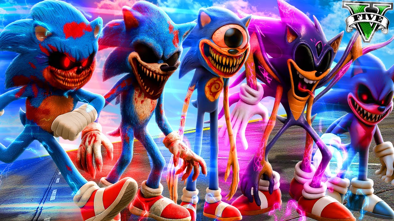 Qué SONIC.EXE es el MÁS RÁPIDO en GTA 5 ?? (Sonic movie mod)