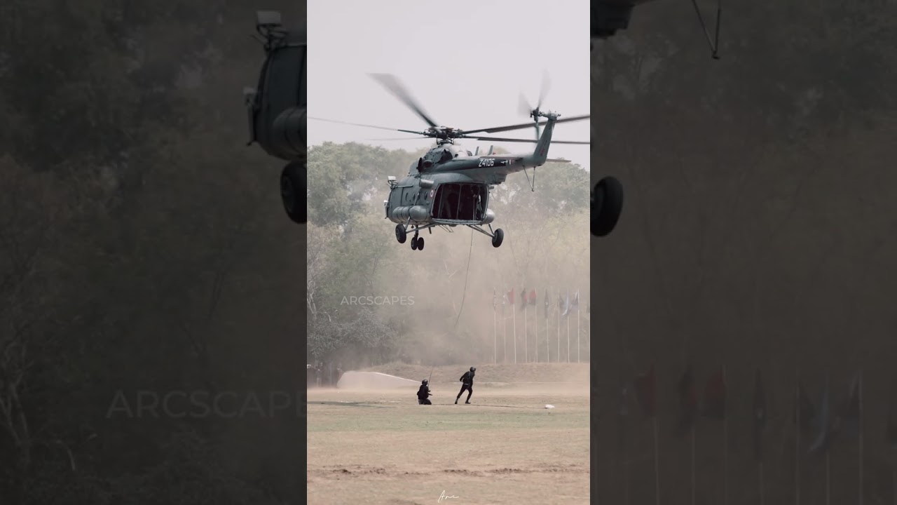 Unleashing Fearlessness from Above: NSG Commandos Execute Daring Heliborne Slithering Operation