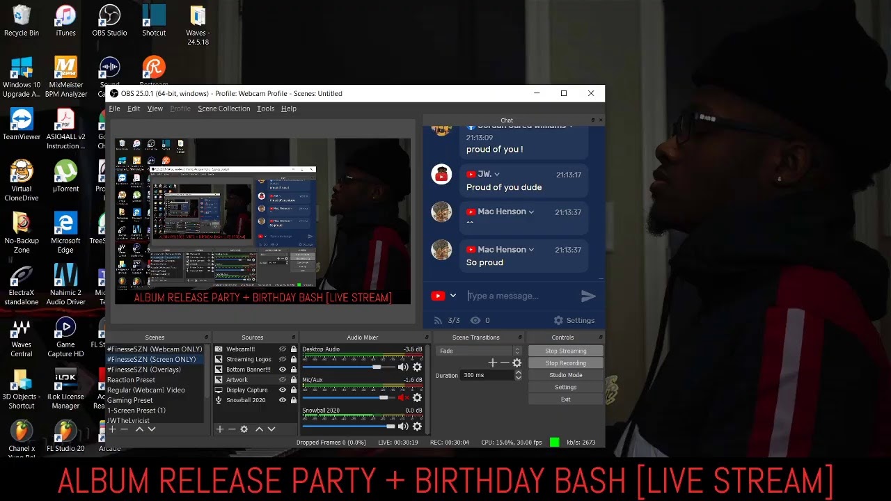 I'M BACK! ALBUM RELEASE PARTY + BIRTHDAY BASH (LIVE STREAM)