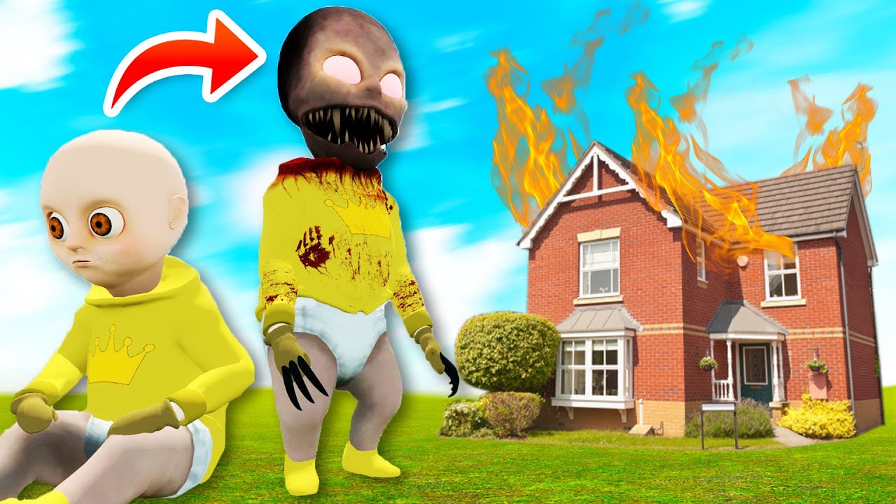 babysitting the BABY IN YELLOW! (Garry's Mod)