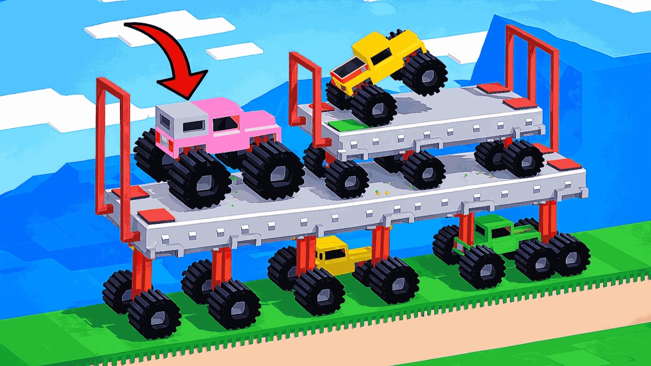 Fancade.New Drive Mad.Big Wheels All New Levels Gameplay Walkthrough, Android, Enjoy!!! EP-No 12
