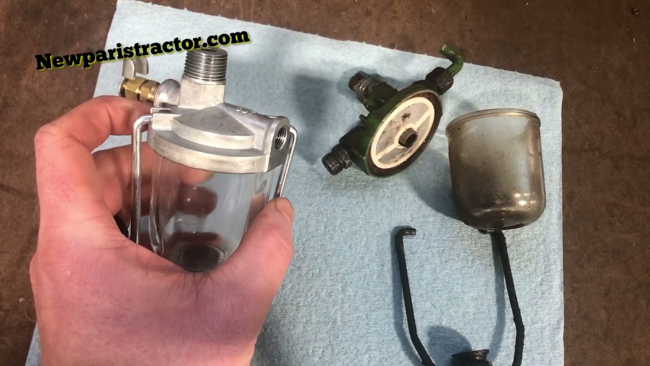 Замена узла отстойника — дизельный двигатель John Deere 720 1958 года выпуска