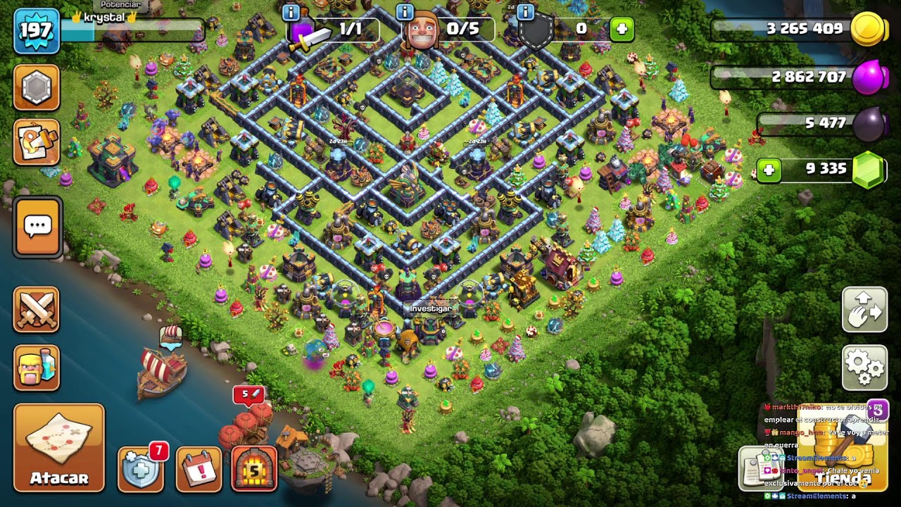 recolectando botin #CLASHOFCLANS  // Road 9k *subs* // Krystal__vip