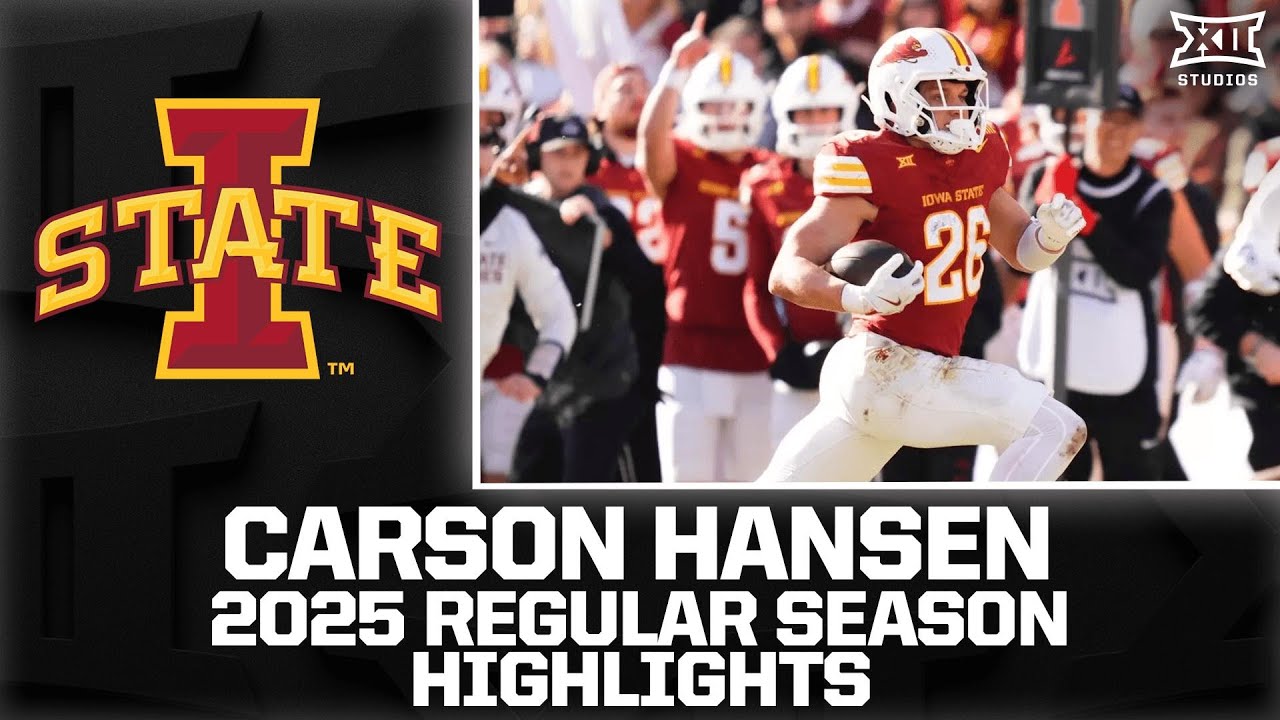 Carson Hansen Regular Season Highlights | 2025 Big 12 Football