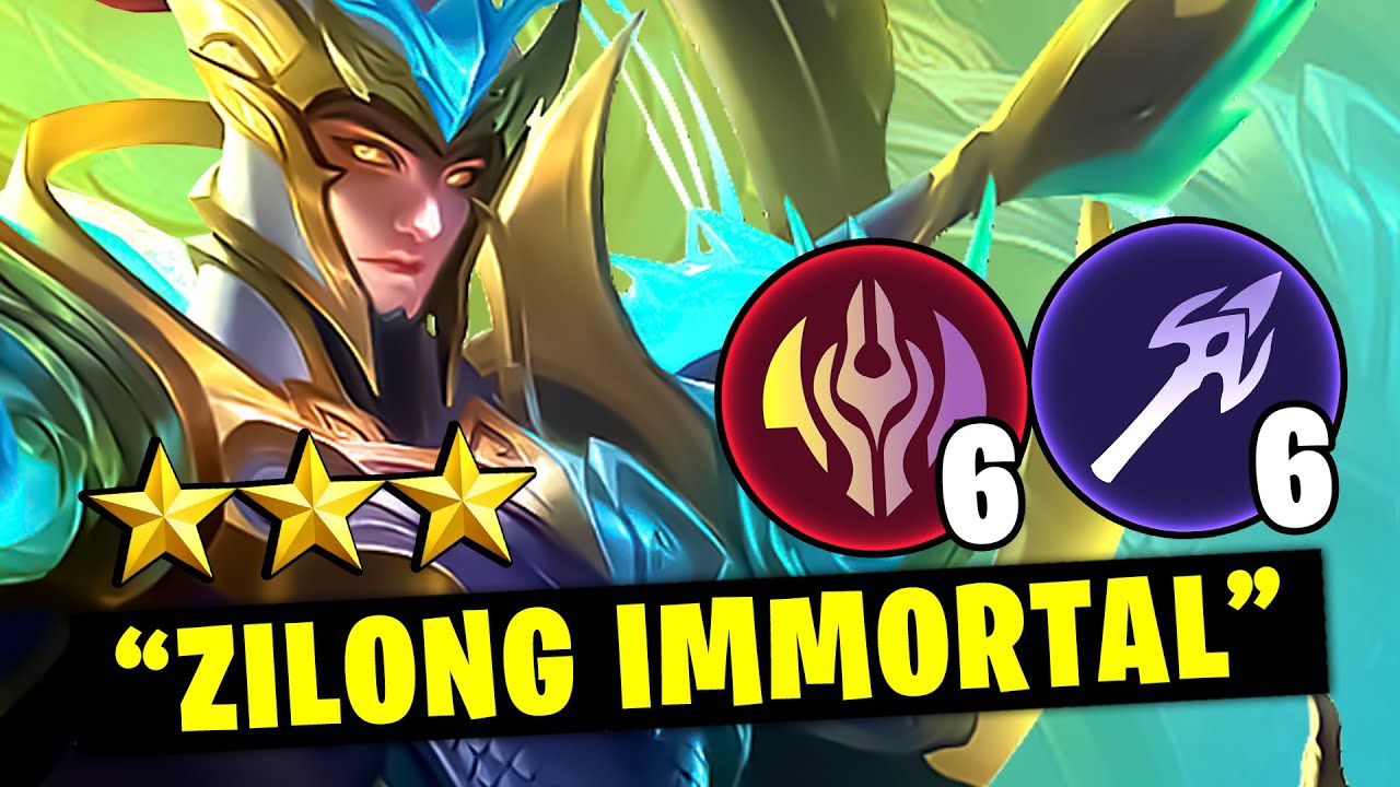 COLOK-COLOK FULL POWER - ZILONG IMMORTAL! - Magic Chess Mobile Legends
